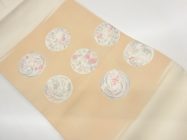 JAPANESE KIMONO / HANAMARU PATTERN WEAVING NAGOYA OBI